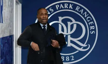  ??  ?? Les Ferdinand, QPR’s director of football, said: ‘Will people be happy for players to take the knee for the next 10 years but see no actual progress made?’ Photograph: Joe Toth/BPI/Shuttersto­ck
