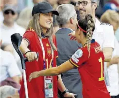  ?? //EFE ?? Alexia Putellas estuvo presente en el debut de España