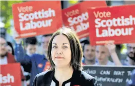  ??  ?? Kezia Dugdale gab im Kampf gegen die Corbyn-Anhänger auf.