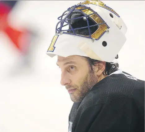  ?? NICK PROCAYLO ?? Florida Panthers goaltender Roberto Luongo has been reminiscin­g about his experience at the 2010 Vancouver Winter Olympics as his team prepares for today’s game against his former team, the Canucks.