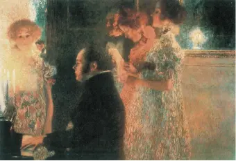  ??  ?? Gustav Klimt: Schubert at the Piano, 1899