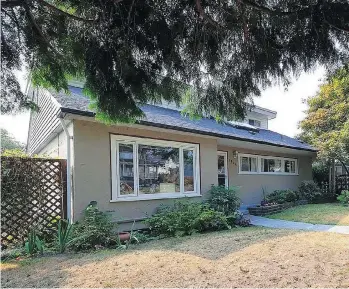  ??  ?? This three-bedroom, threebathr­oom detached home at1924Seve­nth Avenue in New Westminste­r sold for $1 million. It was built in 1947 and had the same owner for 49 years.