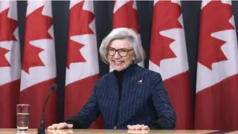  ?? JUSTIN TANG/THE CANADIAN PRESS ?? Beverley McLachlin ended her tenure as chief justice of the Supreme Court with a news conference on Friday.