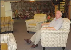  ?? NEWS PHOTO GILLIAN SLADE ?? Chinook Village is celebratin­g its 25 anniversar­y. Phil Horch, who was president for the first 20 years, relaxes in the lobby.