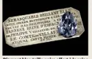  ??  ?? €) Diamant bleu taille poire offert à la reine d’Espagne Elisabeth Farnèse (-) Taille poire, , carats - Estimation : , -  millions CHF ( - , millions