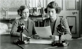  ??  ?? – 1940– A 14-year-old Princess Elizabeth gives her first ever public broadcast on Children’s Hour