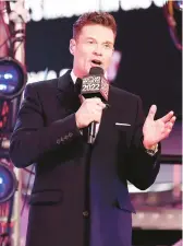  ?? ARTURO HOLMES/GETTY 2021 ?? Ryan Seacrest will host “Dick Clark’s New Year’s Rockin’ Eve” on ABC again this year.