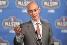  ??  ?? BOB DONNAN, USA TODAY SPORTS “We’d very much like to get back there (to Charlotte),” NBA Commission­er Adam Silver said.