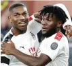  ?? GETTY ?? Leao, 20 anni, e Kessie, 22