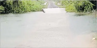  ?? Picture SUPPLIED ?? The FRA says this bridge at Bouma Village only goes under water during king tides or adverse weather.