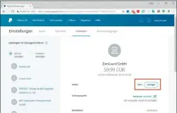  ??  ?? Die Berechtigu­ng zur Einzugserm­ächtigung findet sich in Ihrem Paypal-konto an zwei Stellen wieder, einmal unter Sicherheit und einmal unter Zahlungen.