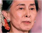  ?? AP ?? Aung San Suu Kyi spent 15 years confined to a lakeside villa.