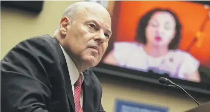  ?? TOM WILLIAMS/POOL VIA AP ?? Rep. Katie Porter, D-Calif., questions Postmaster General Louis DeJoy on Monday at the House hearing.