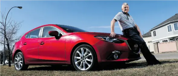  ?? Photos: Christina Ryan/ Driving ?? Calgary’s Rod Davidson loved his weeklong test drive of the 2015 Mazda Sport GT. He was surprised at the amenities he found in the quiet, luxurious hatch.