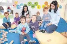  ??  ?? Die Krippenkin­der des Klinikums in Tuttlingen bekommen bald Zuwachs.