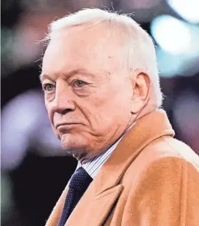  ?? ROBERT DEUTSCH/USA TODAY SPORTS ?? Cowboys owner Jerry Jones denied Tuesday that he’s talked with Urban Meyer about a possible job but refused to say he won’t.