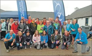  ??  ?? The 2017 MacQueen Bros Mid Argyll Triathlon trophy winners celebrate their success.