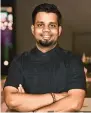  ?? ?? FEAST FOR YOUR PALETTE
At Revolver, Saurabh Udinia serves Scotch Egg, Lobster Manchurian, and the signature Kulchettes