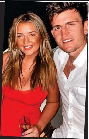  ??  ?? Defending his family: Harry Maguire with his sister Daisy