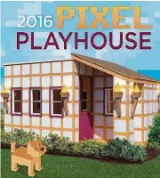  ??  ?? The playhouse is a video game-style design that offers a broad array of amenities that include air conditioni­ng, tempered safety glass windows, a plasma TV, a treasure chest, a front porch and Dutch door, among other amenities.