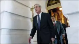  ?? ASSOCIATED PRESS ?? Former FBI Director Robert Mueller, the special counsel probing Russian interferen­ce in the 2016 election, departs Capitol Hill in Washington.