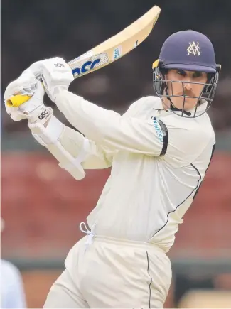  ??  ?? Nic Maddinson offered the sole highlight of Victoria’s first innings against NSW at the SCG on Thursday, scoring a quick-fire 77 off 80 balls. Picture: GETTY IMAGES