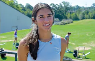  ?? The Sentinel-Record/Donald Cross ?? Senior Brooklyn Bourland speaks about the start of the golf season at Hot Springs Country Club Tuesday.