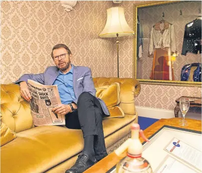  ?? Picture: PA. ?? Bjorn Ulvaeus in a recreation of the Napoleon Suite at the Brighton Grand Hotel.