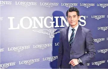  ??  ?? Aaron has been a long-standing brand ambassador for Longines watches. — Longines photo