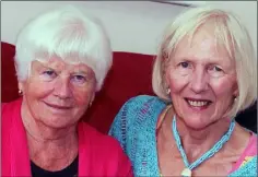  ??  ?? Mary Sinnott and Terri Talbot at the Hope Centre’s recent musical garden tea party.