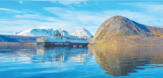  ?? DENNIS MINTY ?? Canada-by-sea encourages guests to enjoy the ultimate authentica­lly Canadian voyage, with trips to the Arctic and to other intrinsica­lly “Canadian” places such as Sable Island and Saint-pierre, the capital of the islands of Saint-pierre and Miquelon. The scenery is nothing short of spectacula­r along the way.