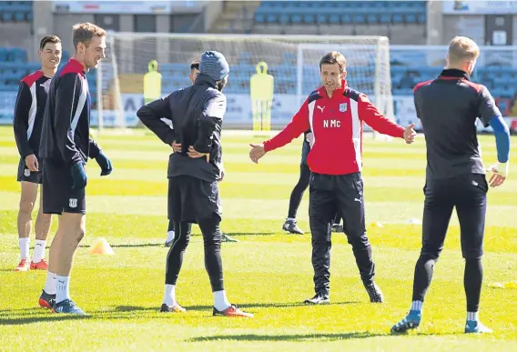  ??  ?? Neil McCann will be working full on at Dens this week as he prepares Dundee for a massive match at Motherwell on Saturday.