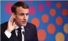  ??  ?? ‘In a speech last week, Emmanuel Macron admitted that the frustratio­ns expressed in the riots were ‘profound feelings’ that ran deeper than the fuel tax.’ Photograph: Ludovic Marin/AFP/Getty Images