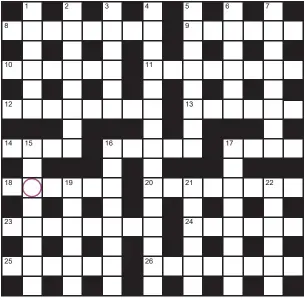  ?? ?? PLAY our accumulato­r game! Every day this week, solve the crossword to find the letter in the pink circle. On Friday, we’ll provide instructio­ns to submit your five-letter word for your chance to win a luxury Cross pen. UK residents aged 18+, excl NI. Terms apply. Entries cost 50p.