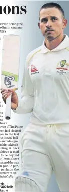  ?? AP ?? Usman Khawaja scored 141 off 302 balls against Pakistan.