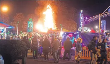  ??  ?? Covid passport requiremen­ts are a logistical challenge too far for bonfire organisers.