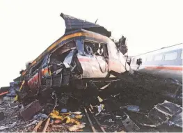  ??  ?? Seven people died as a result of the Southall collision of September 1997, when a Great Western Trains HST with its AWS disabled collided with a freight train as a consequenc­e of a signal passed at danger….