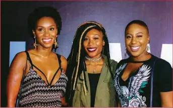  ??  ?? Eniola, Nicole Mofe-Damijo & Chika Uwazie