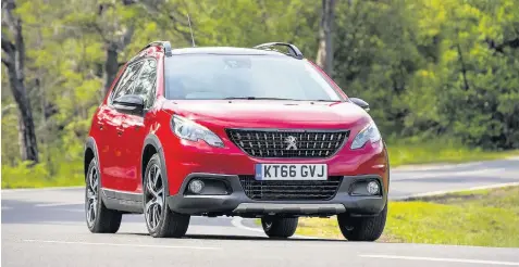  ??  ?? The Peugeot 2008 has been given a transforma­tion that make it look beefier, more rugged and purposeful