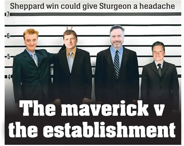  ??  ?? ■
The race for the SNP deputy leadership: from left, Tommy Sheppard, Angus Robertson, Alyn Smith and Chris McEleny.