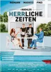  ??  ?? HERRliche Zeiten (1 Std. 50 Min.), Satire, Deutschlan­d 2018
Regie Oskar Roehler
Mit Katja Riemann, Oliver Masucci, Samuel Finzi
Wertung ★★★✩✩