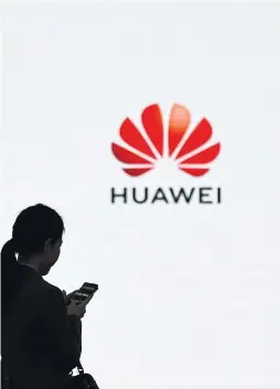  ?? WANG ZHAO AFP/GETTY IMAGES ?? Huawei is among a handful of suppliers (including Qualcomm, Samsung, Ericsson and Nokia) that are able to provide the “backbone” equipment for 5G networks.