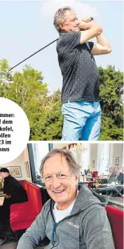  ?? ?? Franz Klammer: 1976 auf dem Patscherko­fel, beim Golfen und 2023 im Kaffeehaus