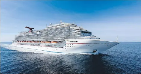  ?? CARNIVAL CRUISE LINE ?? Carnival Horizon has just completed sea trials.