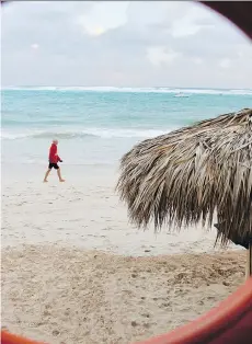  ??  ?? The beach in Punta Cana features white sand and rolling waves.