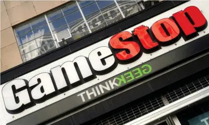  ??  ?? The sharp rise in GameStop shares on Wednesday could be down to a tweet about ice-cream, one analyst said. Photograph: Carlo Allegri/ Reuters