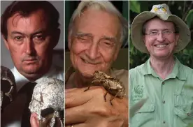  ?? ?? (from left to right) Richard Leakey, Edward O Wilson and Thomas Lovejoy. Composite: Agencies