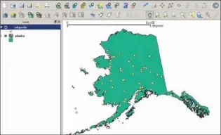  ??  ?? Figure 1: Alaska and Airports shapefiles