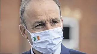  ?? PHOTO: ARTHUR CARRON ?? Pressure: Taoiseach Micheál Martin has persistent­ly diluted Nphet’s advice.