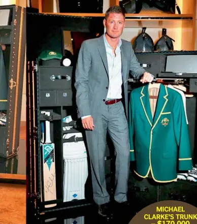Michael Clarke designs a Louis Vuitton Cricket Trunk for charity